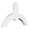 Ekena Millwork Archdale Architectural Grade PVC Gable Bracket, 48"W x 30"H x 4"D x 6"F, 15/12 Pitch GBP048X30X0406ARC00 - alternate 1
